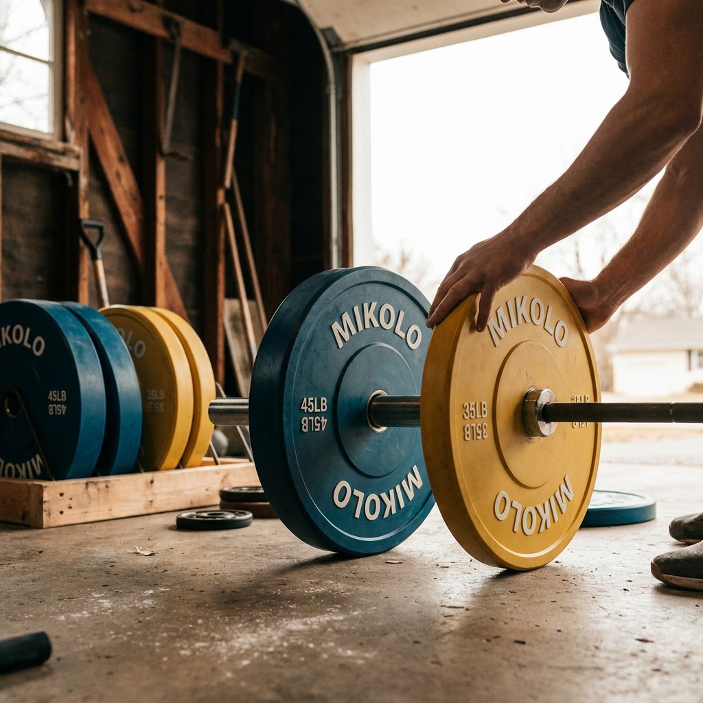 Mikolo Olympic Bumper Plates with Steel Insert