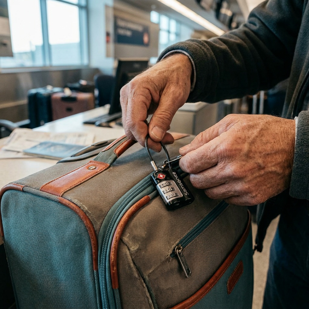 Samsonite Travel Sentry 3-Dial Combination Cable Lock