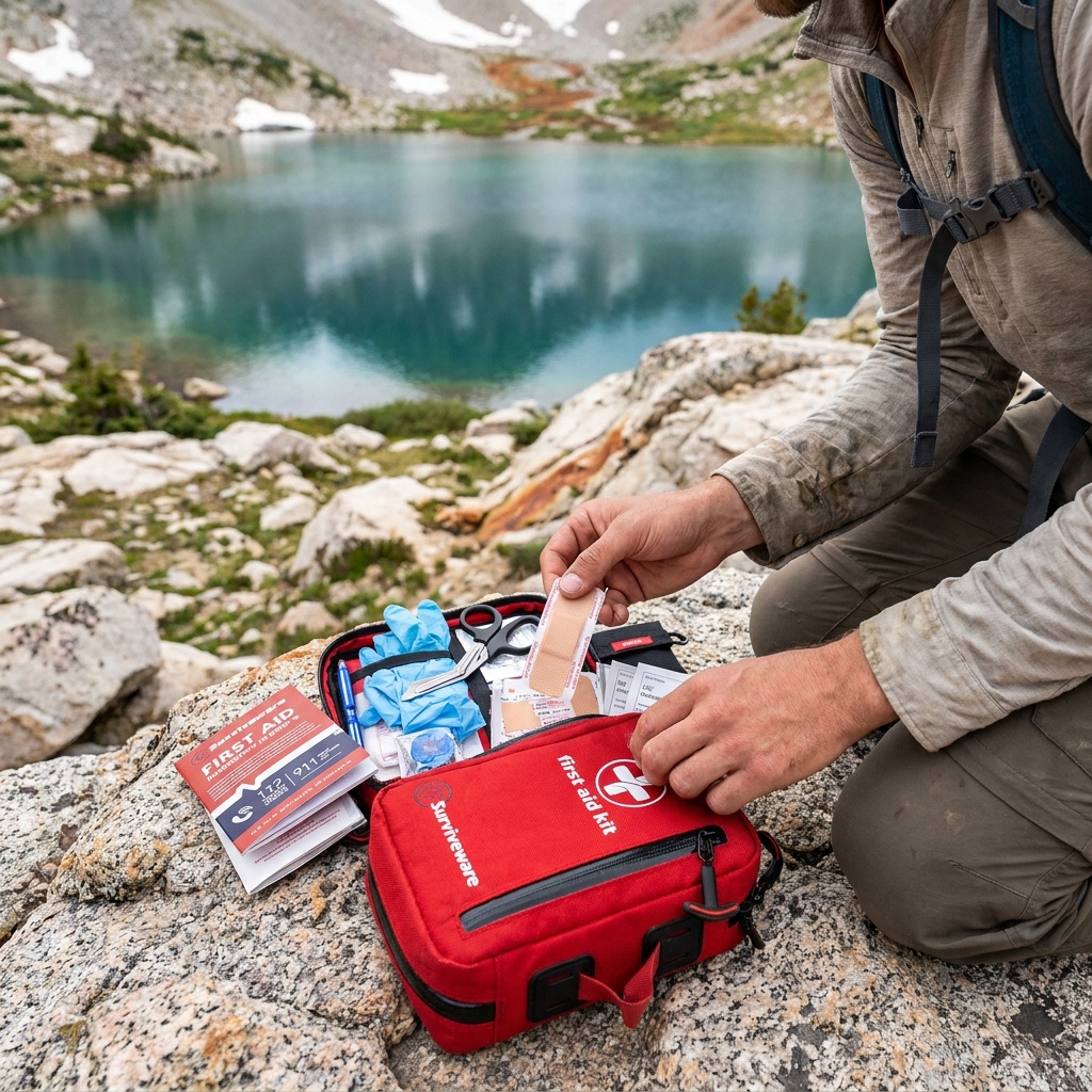 Surviveware 98-Piece Waterproof Premium First Aid Kit