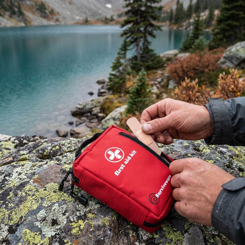 Surviveware 98 Pcs Comprehensive Premium Survival First Aid Kit