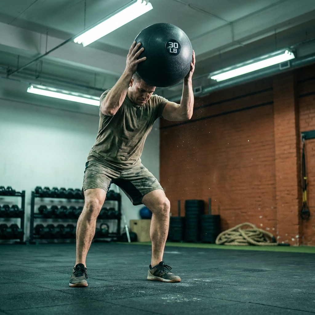 Titan Fitness Rubber Slam Ball