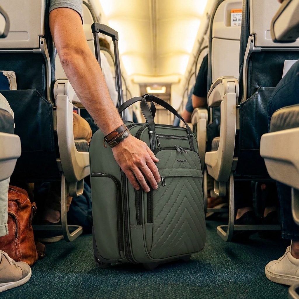 Verage Underseat Carry On Luggage with Wheels, 14.5-Inch Spinner
