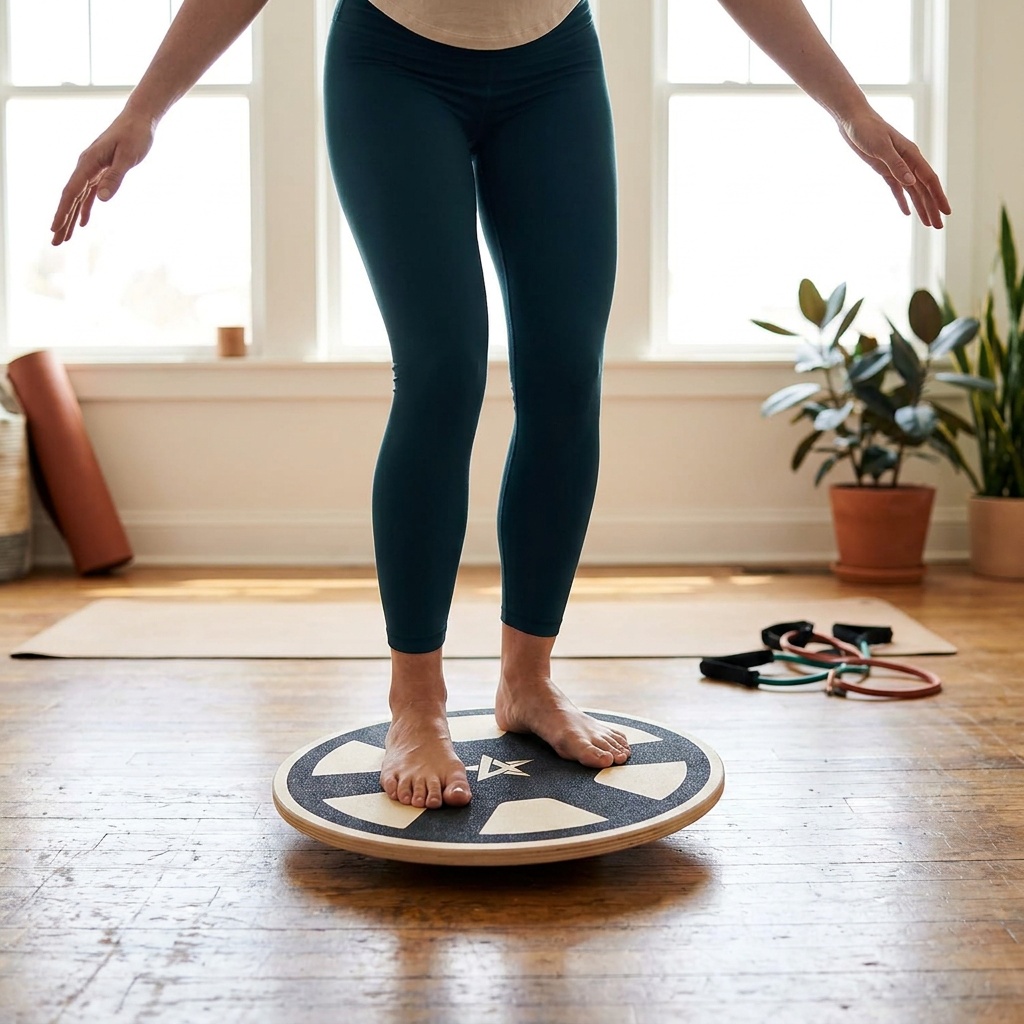 Yes4All Versatile Wooden Wobble Balance Board (15.75 in)